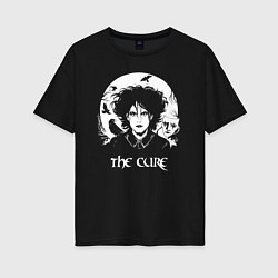 Женская футболка оверсайз The Cure арт Роберт Смит