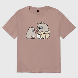 Женская футболка оверсайз Малыш иноске