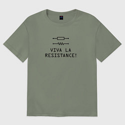 Футболка оверсайз женская Viva la resistance, цвет: авокадо
