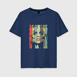 Футболка оверсайз женская Blondie, цвет: тёмно-синий