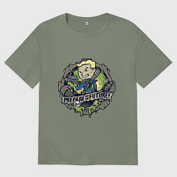 Футболка оверсайз женская Vault game future boy, цвет: авокадо