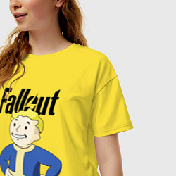 Футболка оверсайз женская Fallout blondie boy, цвет: желтый — фото 2