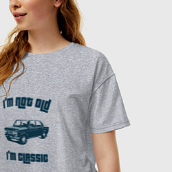 Футболка оверсайз женская Im Not Old Im Classic, цвет: меланж — фото 2
