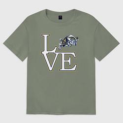 Футболка оверсайз женская NAVY Love, цвет: авокадо