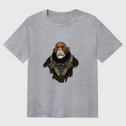 Футболка оверсайз женская SpaceMonkey, цвет: меланж