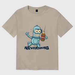 Футболка оверсайз женская Little Bender, цвет: миндальный