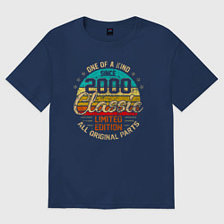 Футболка оверсайз женская Единственный в своем роде 2000 года, цвет: тёмно-синий
