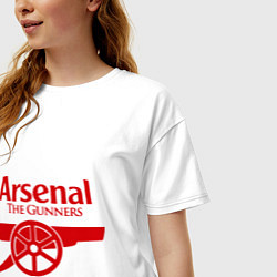 Футболка оверсайз женская Arsenal: The gunners, цвет: белый — фото 2