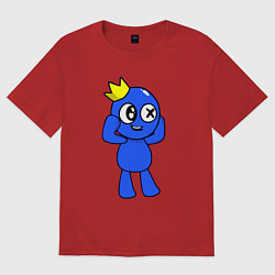 Футболка оверсайз женская Rainbow Friends, цвет: красный