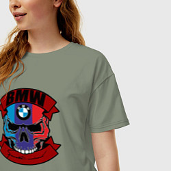 Футболка оверсайз женская BMW sport mind, цвет: авокадо — фото 2