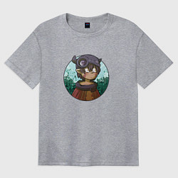 Футболка оверсайз женская Рэг, цвет: меланж