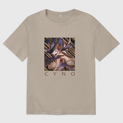 Футболка оверсайз женская Сайно Генерал махаматра, цвет: миндальный