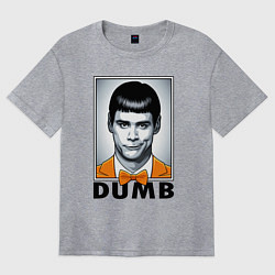 Футболка оверсайз женская Dumb Jim, цвет: меланж