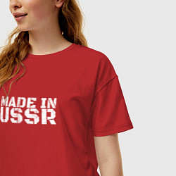 Футболка оверсайз женская Сделан в СССР, цвет: красный — фото 2
