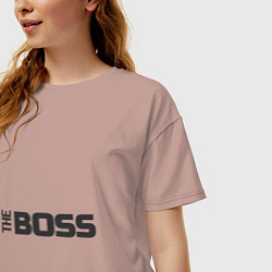 Футболка оверсайз женская THE BOSS, цвет: пыльно-розовый — фото 2