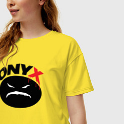 Футболка оверсайз женская Onyx logo black, цвет: желтый — фото 2