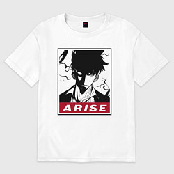 Футболка оверсайз женская Sung Jinwoo Arise, цвет: белый