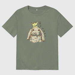Футболка оверсайз женская Корона не жмёт, цвет: авокадо