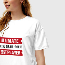 Футболка оверсайз женская Metal Gear Solid: Ultimate Best Player, цвет: белый — фото 2