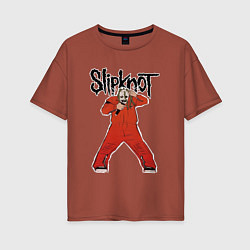 Женская футболка оверсайз Slipknot fan art