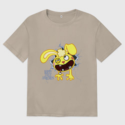 Футболка оверсайз женская Cuddles, цвет: миндальный