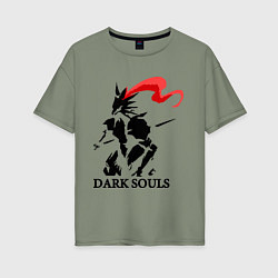 Футболка оверсайз женская Dark Souls, цвет: авокадо