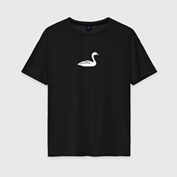 Женская футболка оверсайз Minimal goose