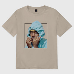 Футболка оверсайз женская Tyler The Creator Hip-Hop, цвет: миндальный