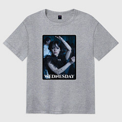 Футболка оверсайз женская Wednesday pictures, цвет: меланж