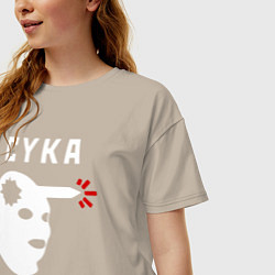 Футболка оверсайз женская CS хэдшот, цвет: миндальный — фото 2