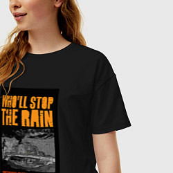 Футболка оверсайз женская CCR - Wholl Stop The Rain, цвет: черный — фото 2