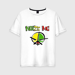 Футболка оверсайз женская Noize MC rap, цвет: белый