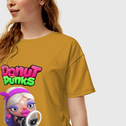 Футболка оверсайз женская Дизлайк, цвет: горчичный — фото 2