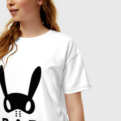 Футболка оверсайз женская B A P big logo, цвет: белый — фото 2