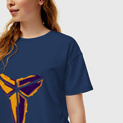 Футболка оверсайз женская Kobe logo, цвет: тёмно-синий — фото 2
