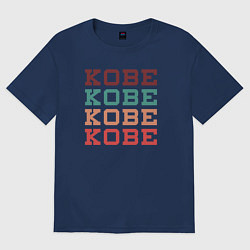 Футболка оверсайз женская Kobe name, цвет: тёмно-синий
