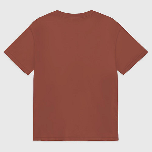 Женская футболка оверсайз Zero Two на фоне манги / Кирпичный – фото 2