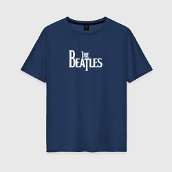 Футболка оверсайз женская The Beatles Let It Be, цвет: тёмно-синий