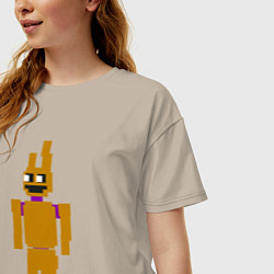 Футболка оверсайз женская Spring Bonnie, цвет: миндальный — фото 2