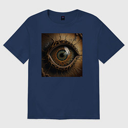 Футболка оверсайз женская Карее око, цвет: тёмно-синий