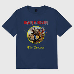Футболка оверсайз женская The trooper Iron Maiden, цвет: тёмно-синий