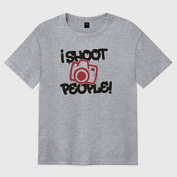 Женская футболка оверсайз Я фоткаю людей