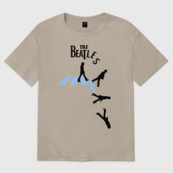 Футболка оверсайз женская The Beatles: break down, цвет: миндальный
