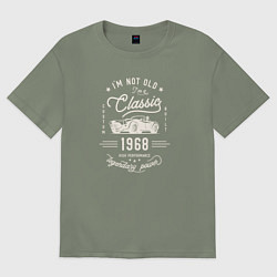Футболка оверсайз женская Я классический 1968, цвет: авокадо