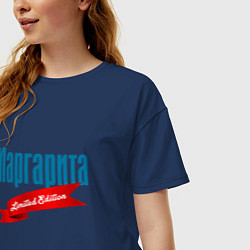 Футболка оверсайз женская Маргарита - ограниченный выпуск, цвет: тёмно-синий — фото 2