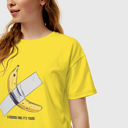 Футболка оверсайз женская 1000000 and its your banana, цвет: желтый — фото 2