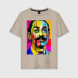 Футболка оверсайз женская Salvador Dali, цвет: миндальный