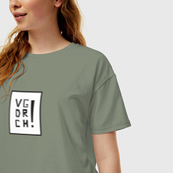 Футболка оверсайз женская VGDRCH, цвет: авокадо — фото 2