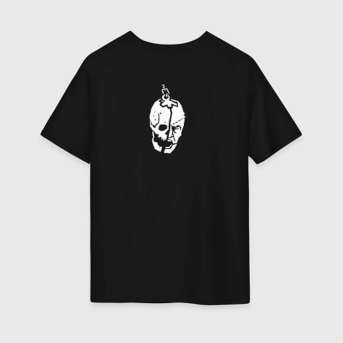 Женская футболка оверсайз Dead by daylight - Мементо мори - Memento mori / Черный – фото 2