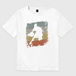 Футболка оверсайз женская Basketball life, цвет: белый